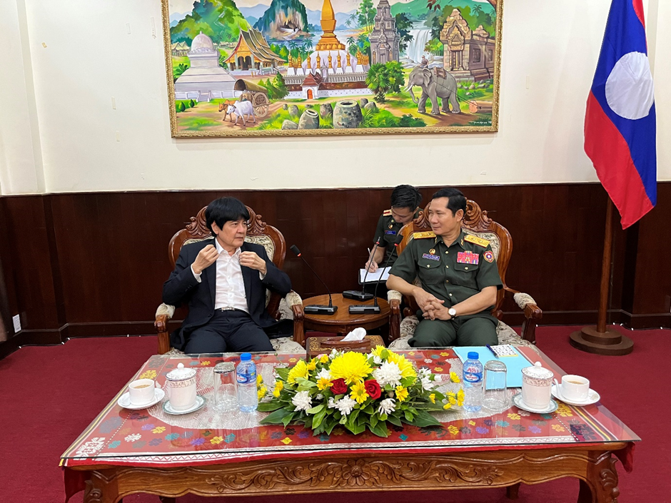 Courtesy Call on MG Saiychai Kommasith, Permanent Secretary of Lao Defence Ministry